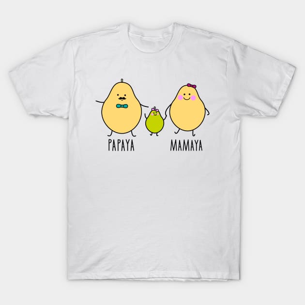 papaya family T-Shirt by spontania